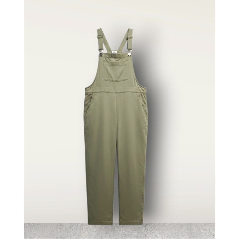 * Billabong Avocado Green Wide Leg Dungaree Jumpsuit Small - Picture 3 of 5